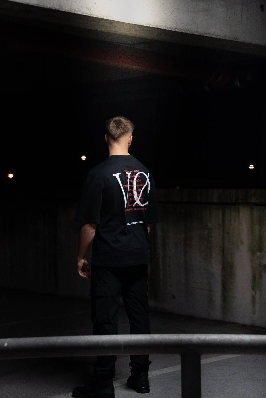 T-shirt noir VISIØN - Collection HØPE 2025