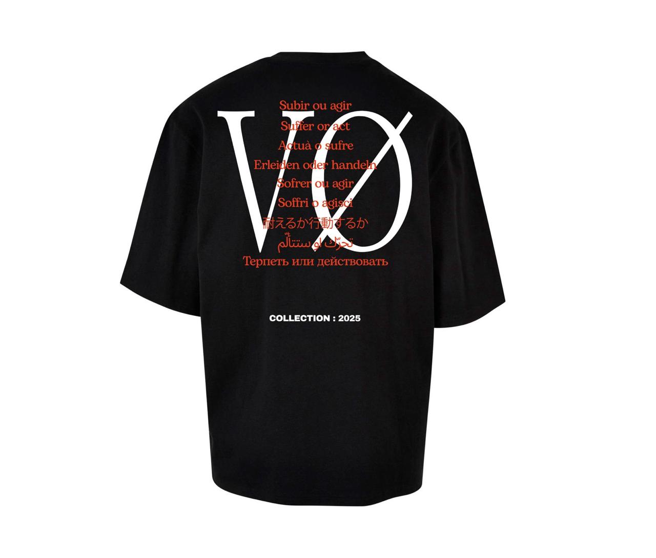 T-shirt noir VISIØN - Collection HØPE 2025